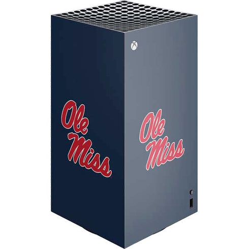 University of Mississippi Rebels Ole Miss XBox Series X Digital Edition Console Skin